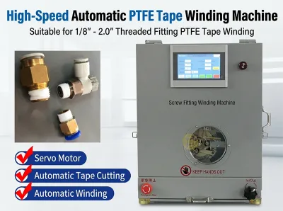 Automatyczna Maszyna do Owijania Taśmy PTFE WPM-1308