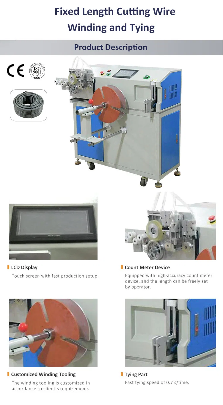 Maszyna do cięcia kabli o stałej długości – nawijanie i oprawianie