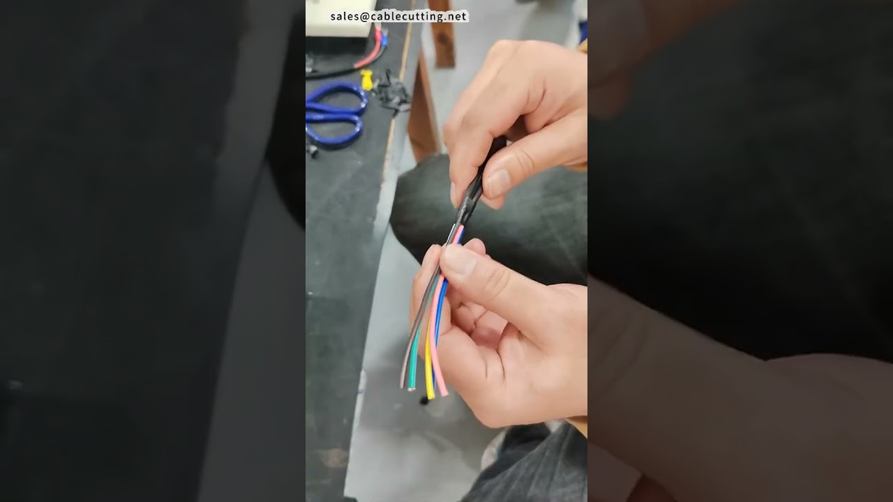 Maszyna do owijania taśmą typu push – automatyzacja wiązek przewodów #fabryka #maszyna