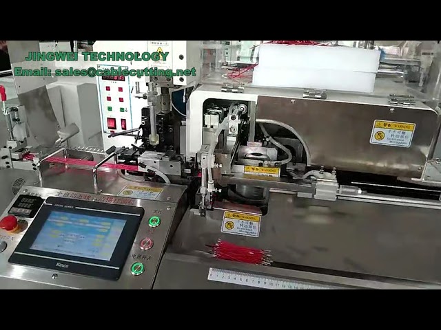Maszyna DZ05 do cięcia, zdejmowania izolacji i zaciskania końcówek kabli AWG#32-16 110V/220V Automatyczna 5-żyłowa