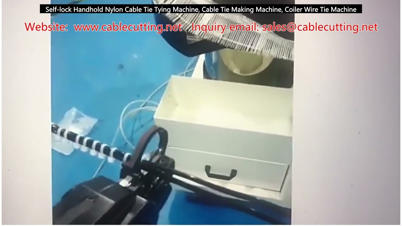 Self lock Handhold Nylon Cable Tie Tying Machine, Cable Tie Making Machine, Coiler Wire Tie Machine
