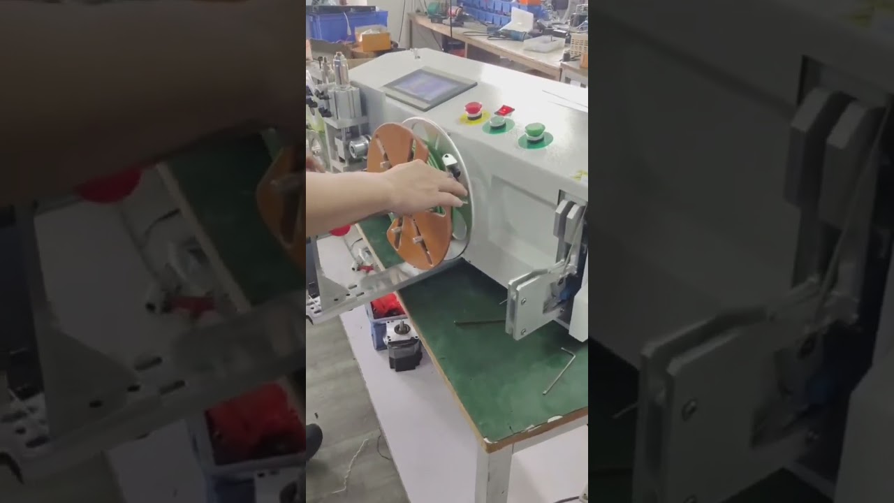 Wire & Electric Cable Meter Counting, Traversing, Cutting, Winding & Tying Machine #machine #factory