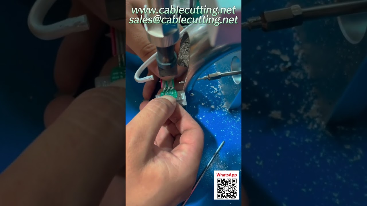 ماكينة لحام نصف آلية للكابلات الشريطية   من المصنع