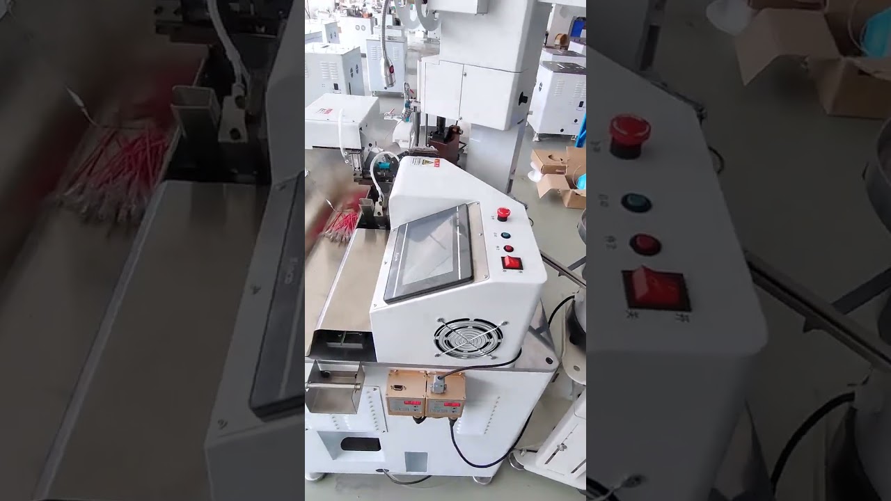 Cynowanie i Wkładanie Obudów do Wiązek Kablowych – Automatyzacja Produkcji #factory #machine #cablewirestrippingmachine