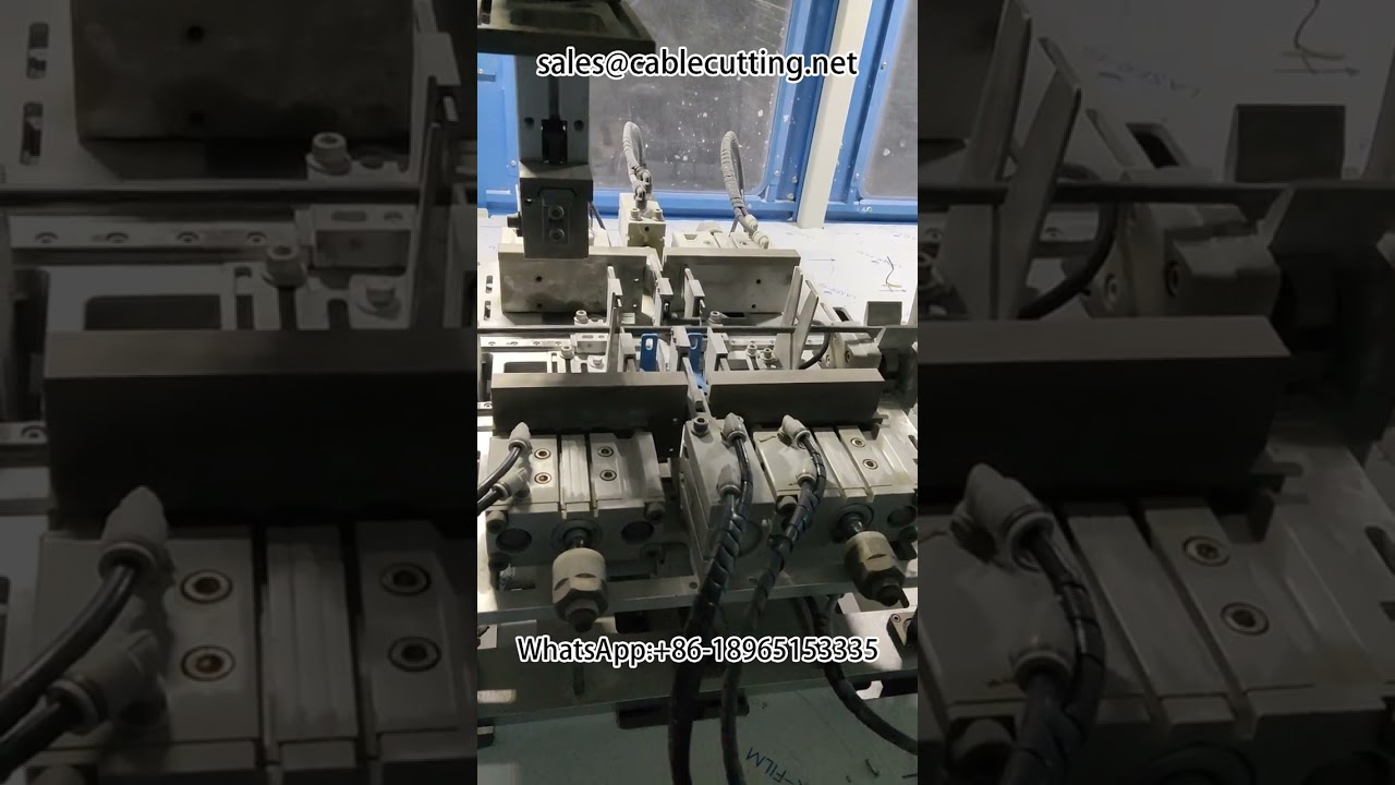 Fully automatic winding stripping tying machine #wire harness processing stripping machine #terminal