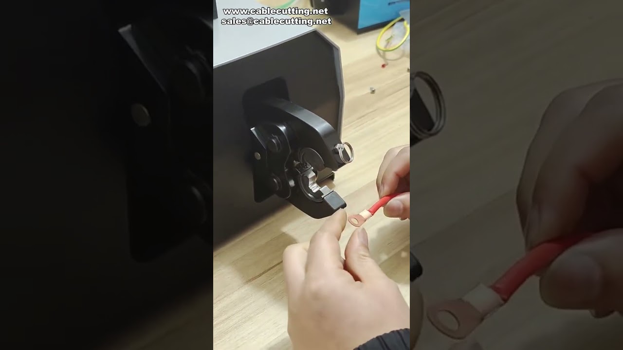 120L Pneumatic Wire Crimper for Open Lugs 5 300A