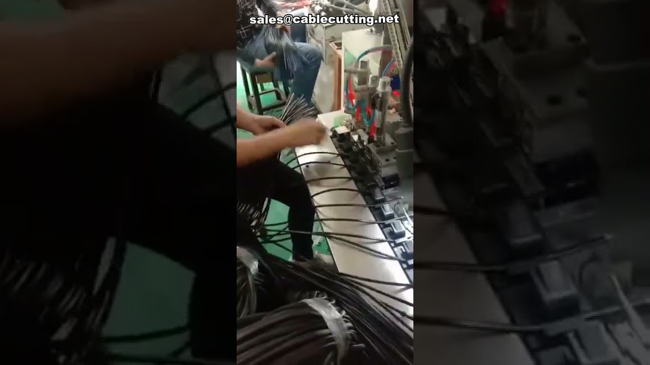 Automatyczna maszyna do zaciskania końcówek wtyków holowniczych, maszyna do zaciskania wtyków plastikowych, zaciskanie końcówek wtyków