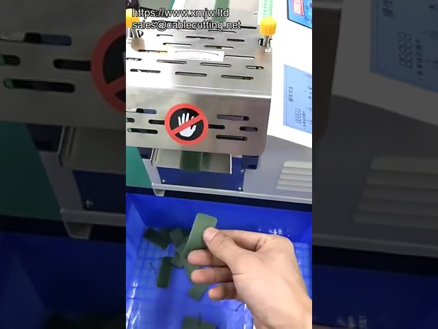 Automatyczna maszyna do cięcia taśmy celofanowej z rzepem i dziurkowaniem
