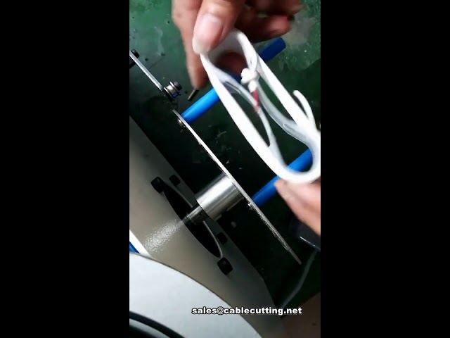Profesjonalna maszyna do zwijania kabli USB i wiązania przewodów