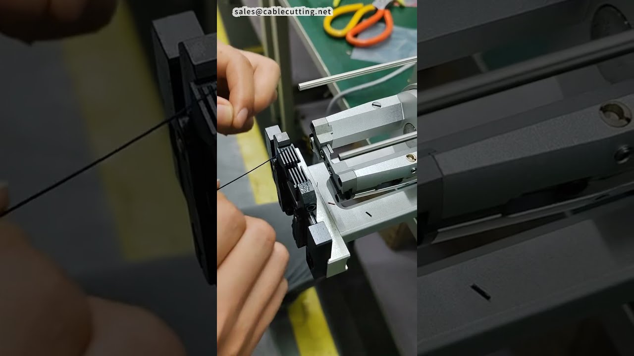 Maszyna do zdejmowania izolacji z kabli koncentrycznych – precyzyjne usuwanie 3 warstw dla cienkich przewodów | Demonstracja #factory #machine