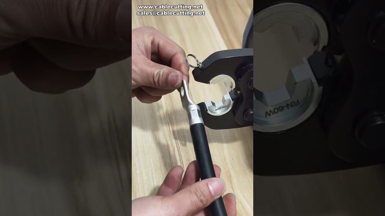 Pneumatic Terminal Crimping Machine for Crimping Multiple Sizes of Copper Lugs