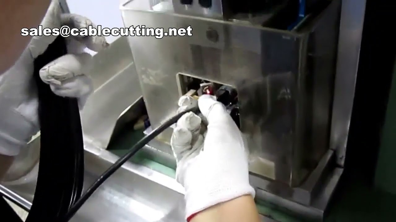 3 pin Power cord crimping machine