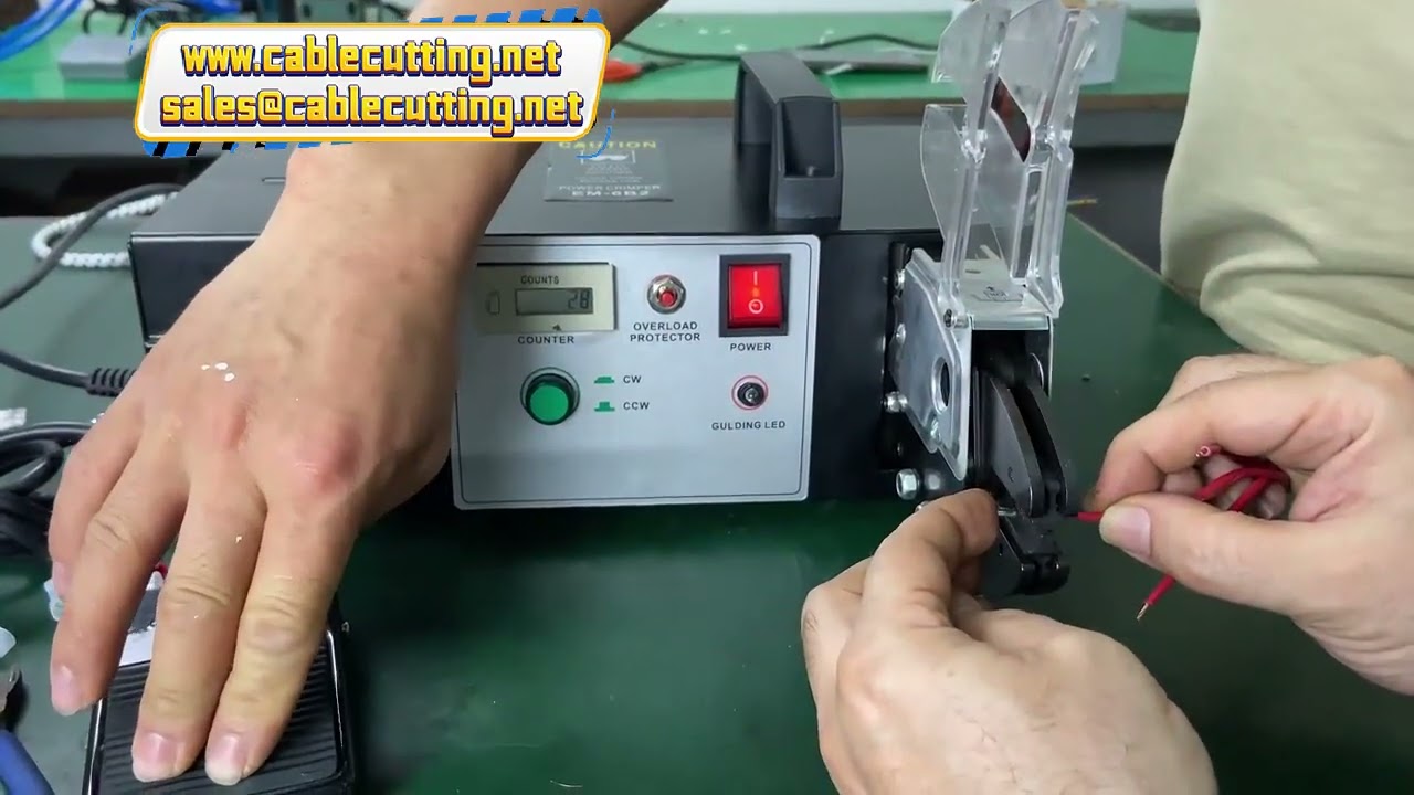 Electronic Type Wire and Terminal Crimping Machine with 6SET Crimping Head Electric Crimping Pliers