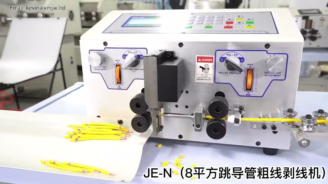 AWG8 AWG28 Wire Cable Cutting Stripping Peeling Machine 0 1 8mm2 SWT508 JE with Straightener Touch S