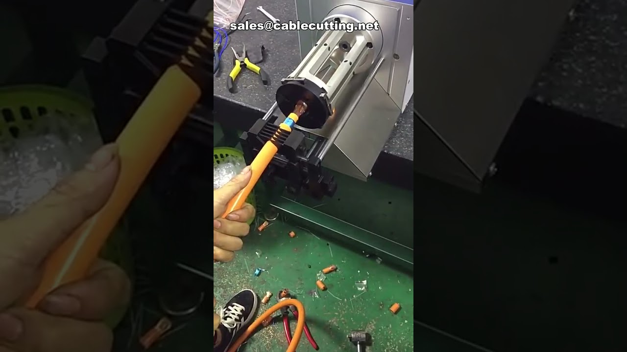 Coaxial Automatic Cable Rotary Stripping Machine High Temperature Line Processing Maker Wire Strippi