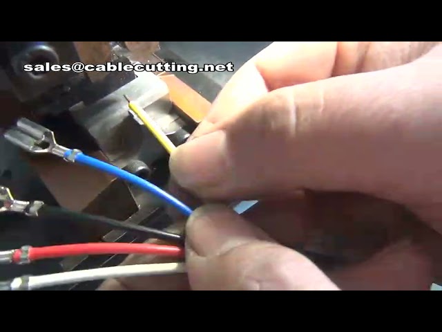 Full Automatic Wirecable Stripping Cutting Crimping Machineterminal Machine, Stripping Cutting Crimp