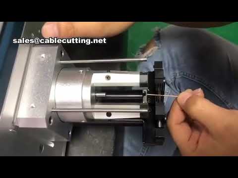 coaxial cable stripping machine for Kablo RFKX cable test video
