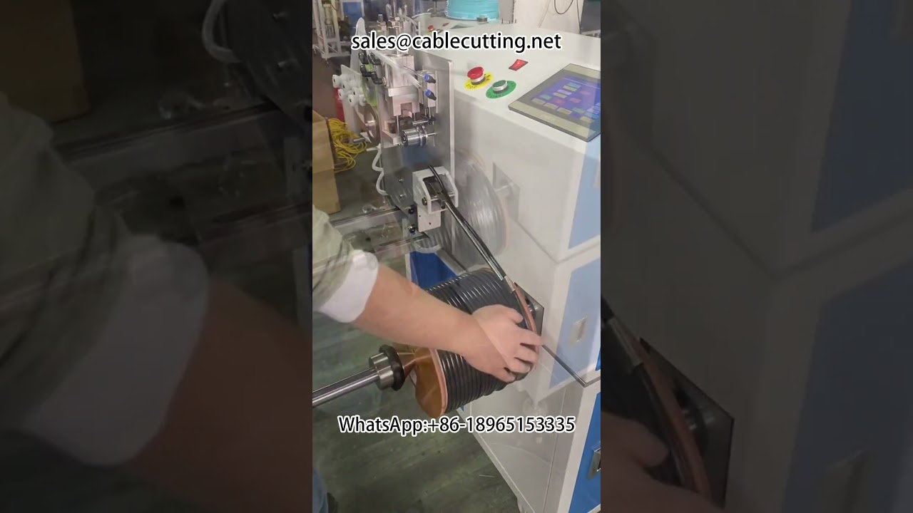 Automatic metre counting and arranging wire winding machine #wire winding machine #wire and cable #r