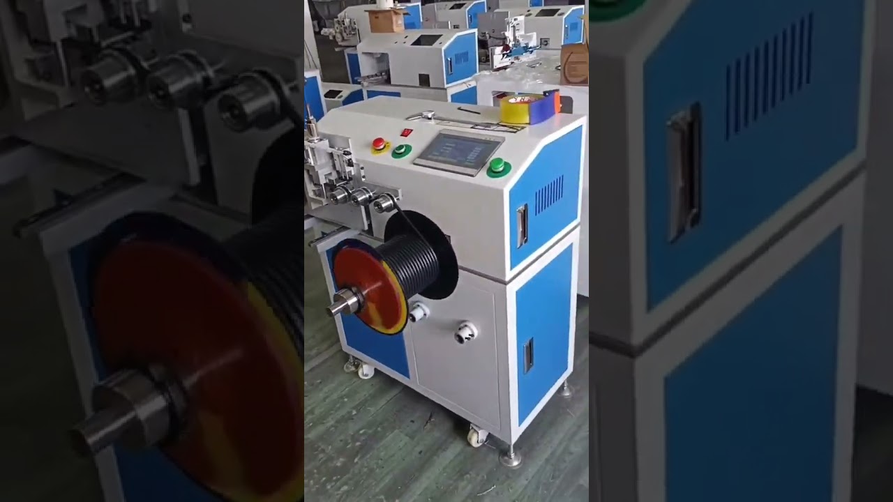 Versatile Coiling Machine Handles Plastic Spools & Hollow Coils with Precise Metering & Cutting