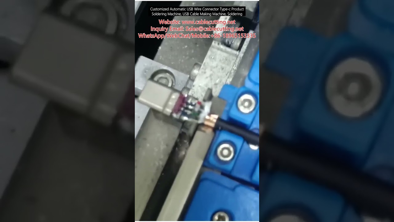 Customized Automatic USB Wire Connector Type c Product Soldering Machine, USB Cable Making Machine,