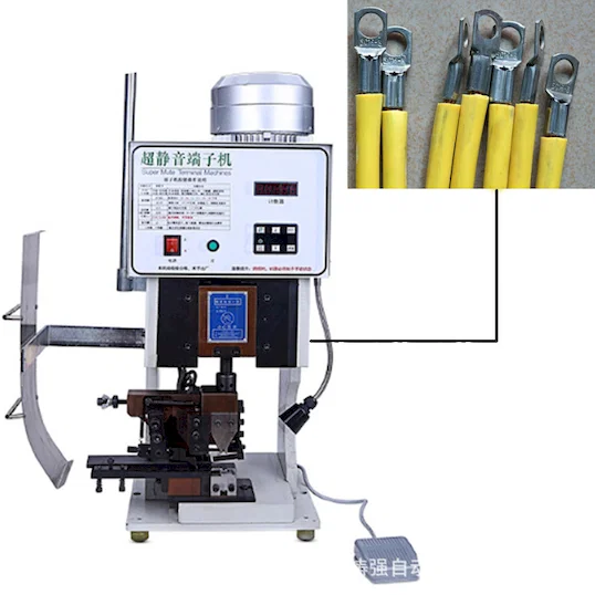 Semi-Auto Mute Zagniatanie Terminali Maszyna WPM-3000S